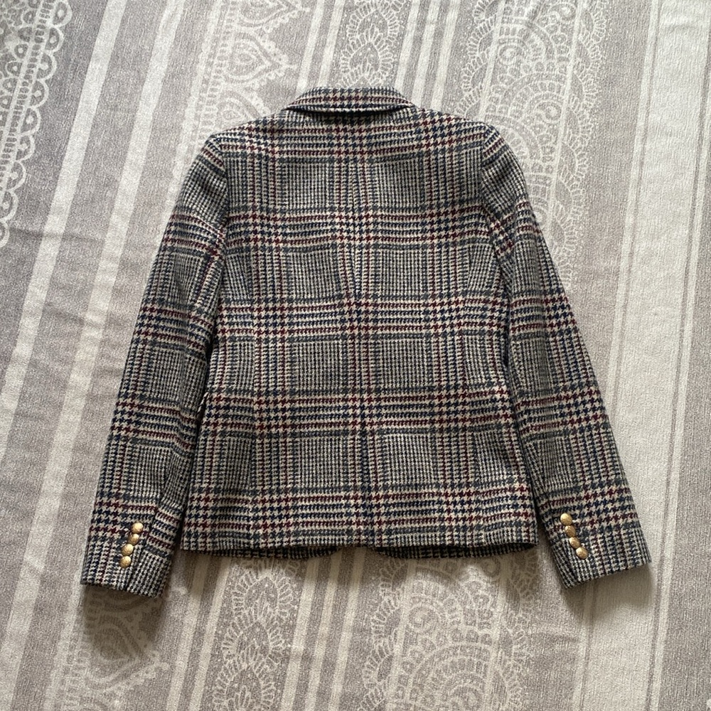 J.Crew Wool Schoolboy Blazer in Houndstooth Plaid - Picture 9 of 16